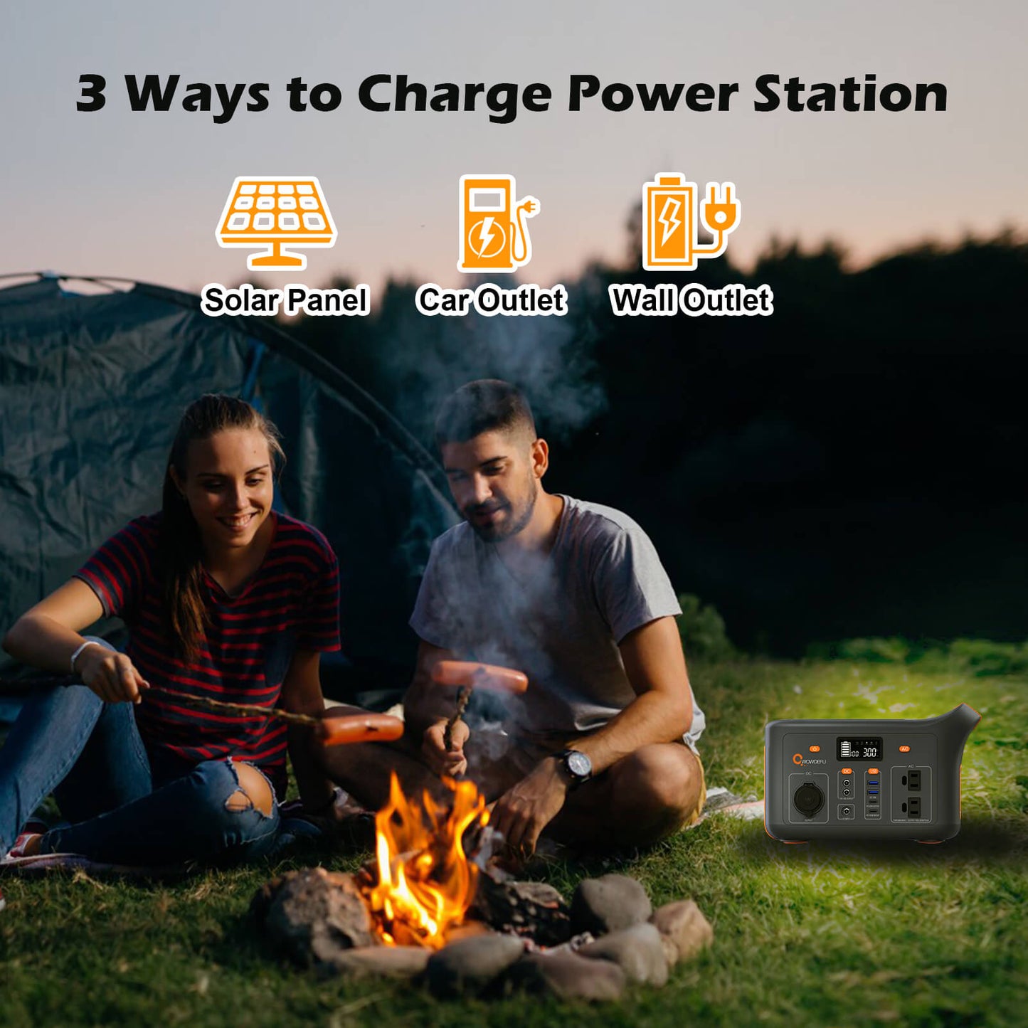 Portable Power Station 20000mAh Solar Outdoor Generator