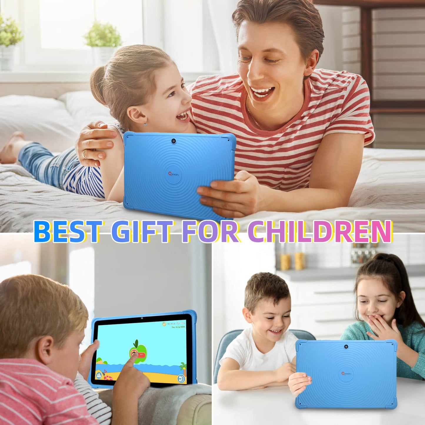 Kids Tablet 10 inch,Android 12 Tablet PC for Kids,5G WiFi+AX WiFi 6