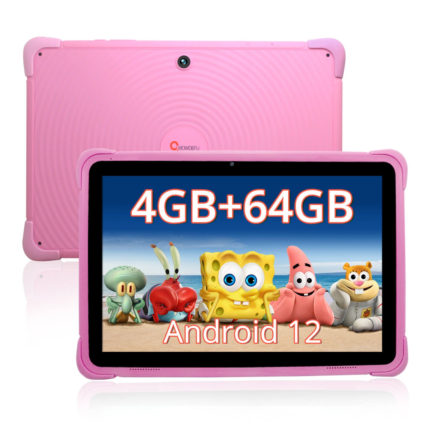 Wqplo Tablette Enfants 10 Pouces 32 ROM Android 12 Bluetooth WiFi